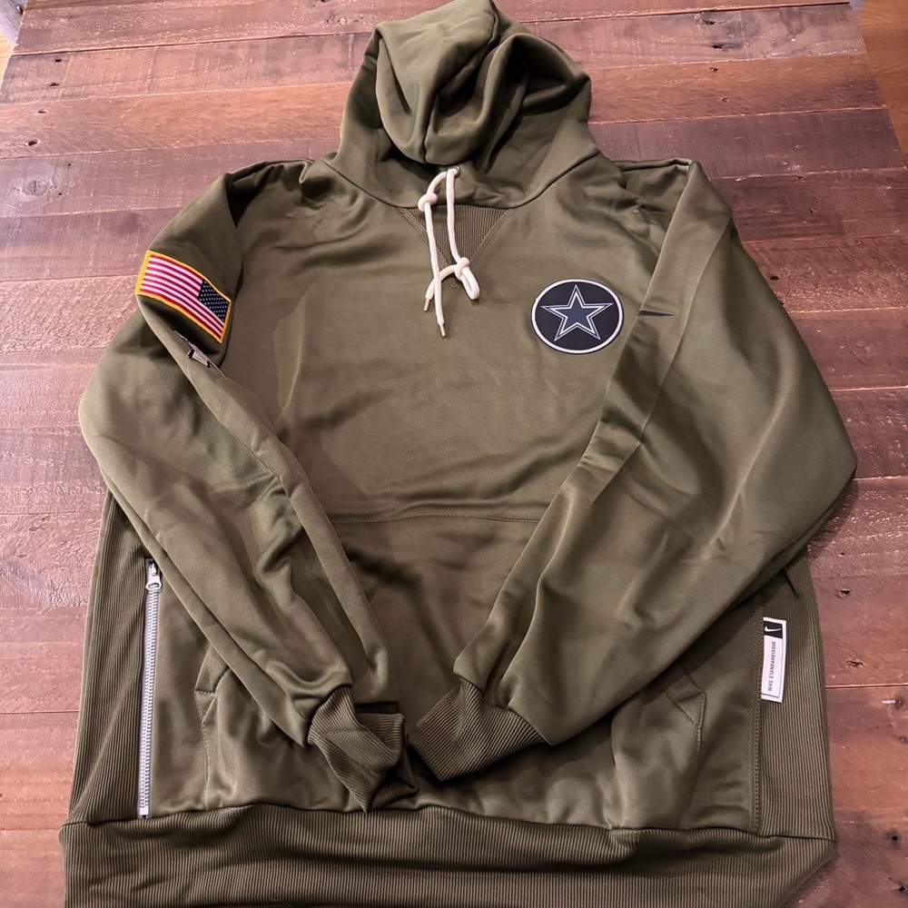 Dallas Cowboys Salute to Service Olive Green NFL Hoodie